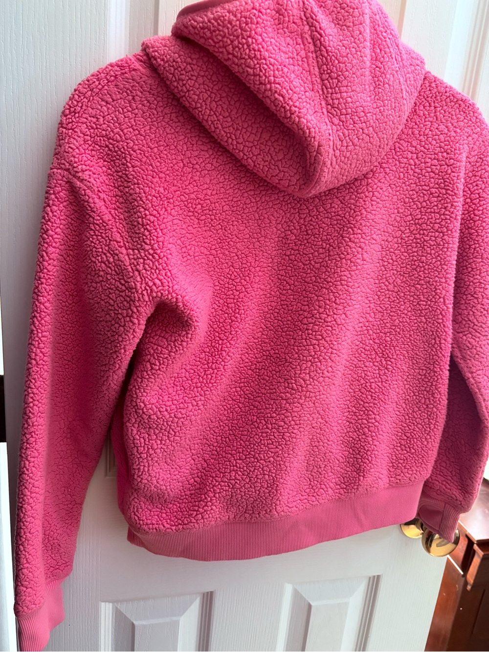 Athleta Girl Light Pink Sherpa Hoodie - Picture 2 of 5